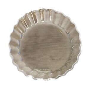 Arcopal France Smoked Glass Coasters Set of 5 Scalloped Ribbed Vintage